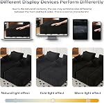 108" Cloud Sectional Couches for Living Room, Modular Sectional Sofa with Deep Seat,No Assembly Required with Throw Pillows,Flannel Fabric, for Living Room, Bedroom(Black, 108"+Left Facing Chaise)