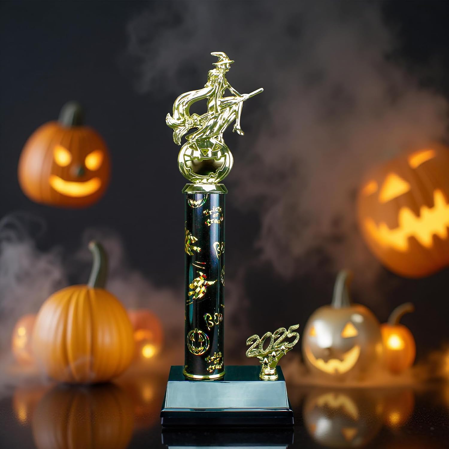 Halloween Trophy - Custom Engraved Halloween Column Award - 2025 Edition