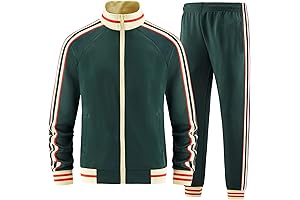 Men's Sporty and Stylish Two-Piece Track Suit for Enhanced Performance
