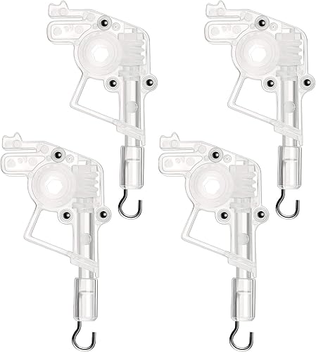 Jetec Varita inclinadora de perfil bajo universal para persianas horizontales de 2 pulgadas, mecanismo de inclinación, conexión de gancho con