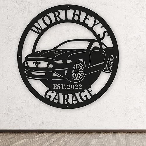 Letrero de metal personalizado para el taller de papá, placa de garaje personalizada para papá, decoración de taller de mecánico, arte de pared de