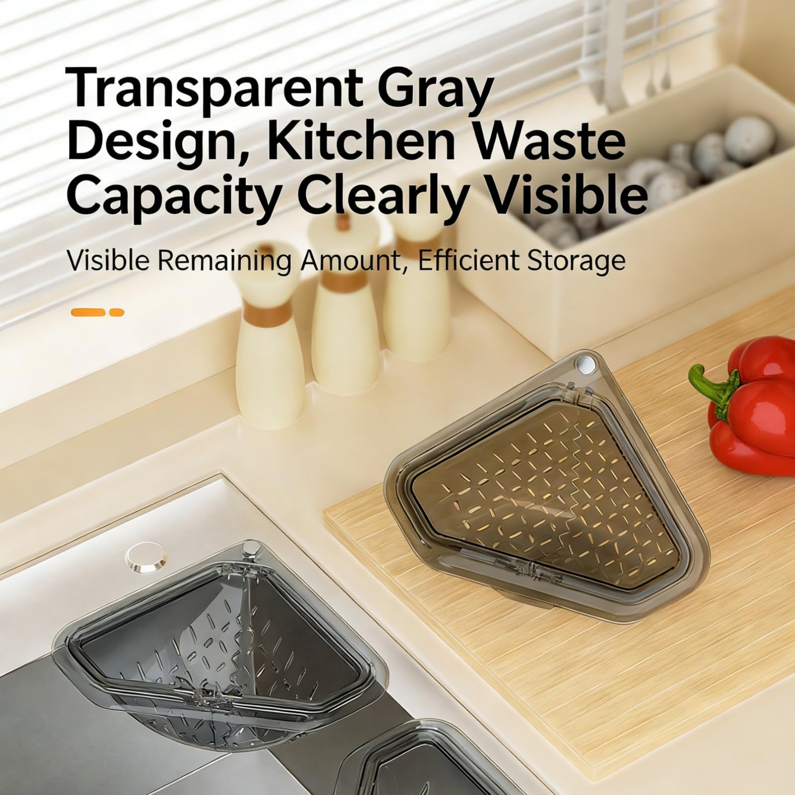 Magnetic Triangular Sink Filter Basket, Magnetic Sink Drain Basket Magnetic Triangular Sink Filter Basket, Magnetic Sink Drain Basket