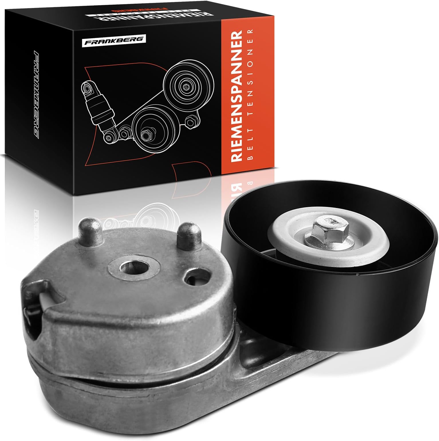 Frankberg Belt Tensioner Belt Pulley Tensioner Compatible with Discovery III L319 R.a.n.g.e R.o.v.e.r Sport L320 2.7 D 4x4 2.7 TD 4x4 Diesel 2004-2013 PQG500250