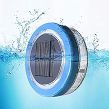 Luz solar para piscina, luzes flutuantes para lago, piscina à prova d'água, lâmpada decorativa com luz azul, luz noturna para lago, festa, jardim Baodan