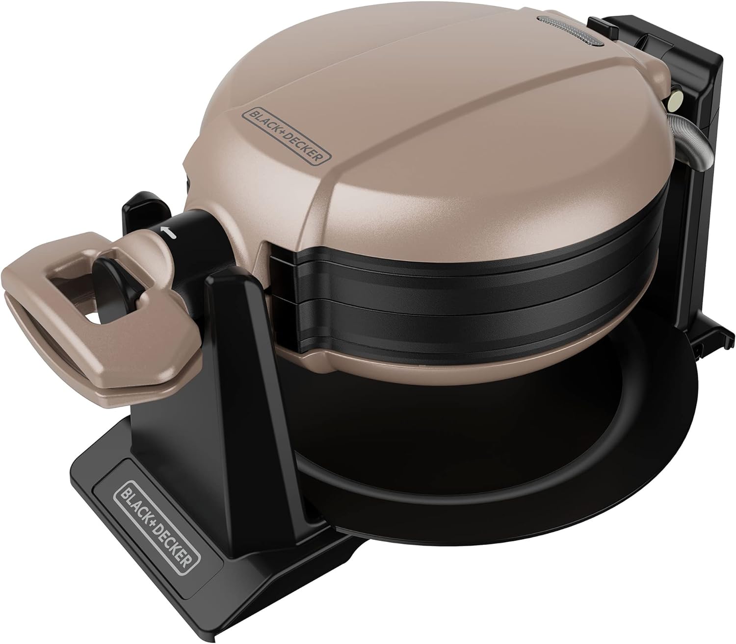 BLACK+DECKER Waflera Giratoria Prepara 2 Waffles a la Vez, WMD201