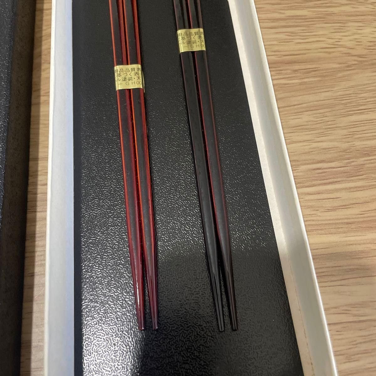 能代春慶塗　夫婦箸　春慶塗り　漆塗り　漆 飛騨春慶 元田漆器 春慶箸 漆 伝統工芸品 木製 箸／箸置き