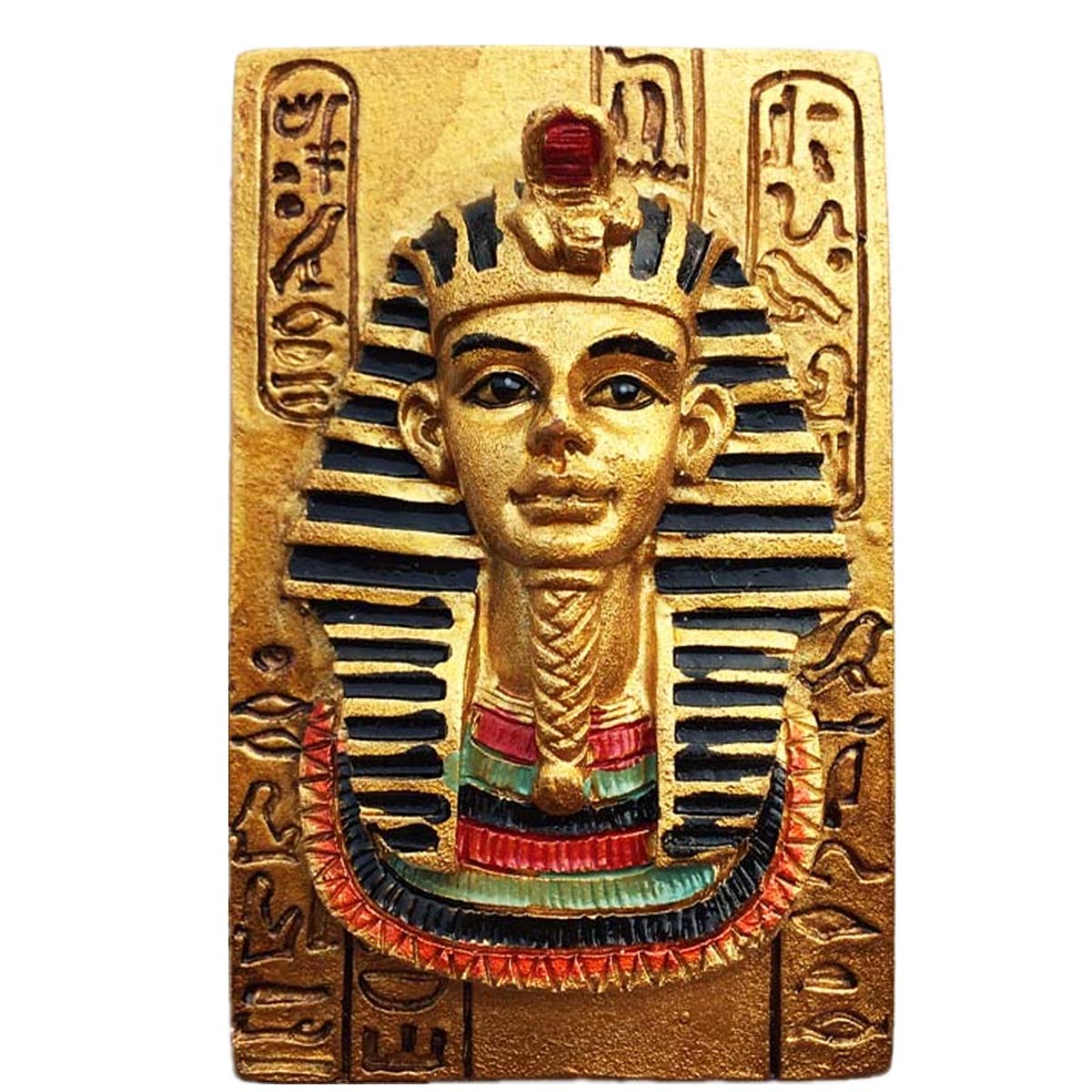 Muyu Magnet Gold 3D Egyptian Pharaoh Egypt Fridge Magnet Souvenir Gift,Home & Kitchen Decoration Magnetic Sticker Craft Egypt Refrigerator Magnet