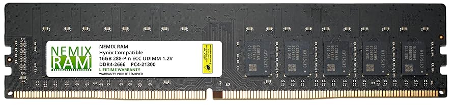 NEMIX RAM 16GB (1X16GB) DDR4 2666MHZ PC4-21300 2Rx8 1.2V