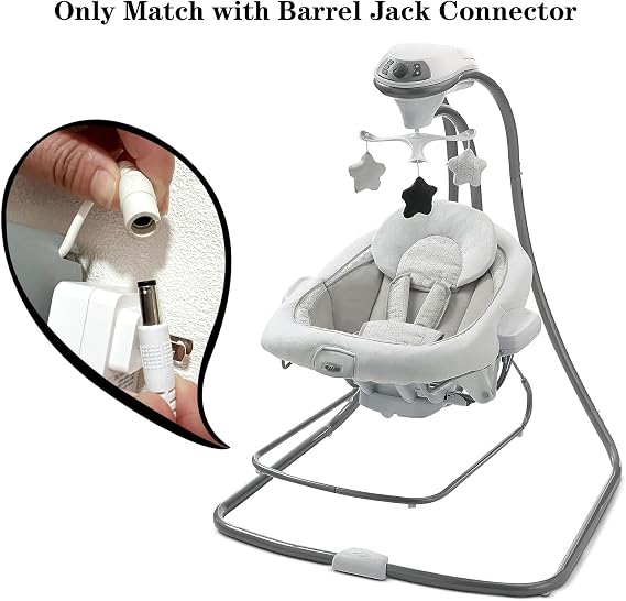 5V Swing Cord for Graco Duet Connect LX,Simple Sway Swing,Duoglider,Duetsoothe,Glider LX,Duetconnect Deluxe,Duet Soothe,Lovin Hug,Duoglider Gliding,Dual Glider