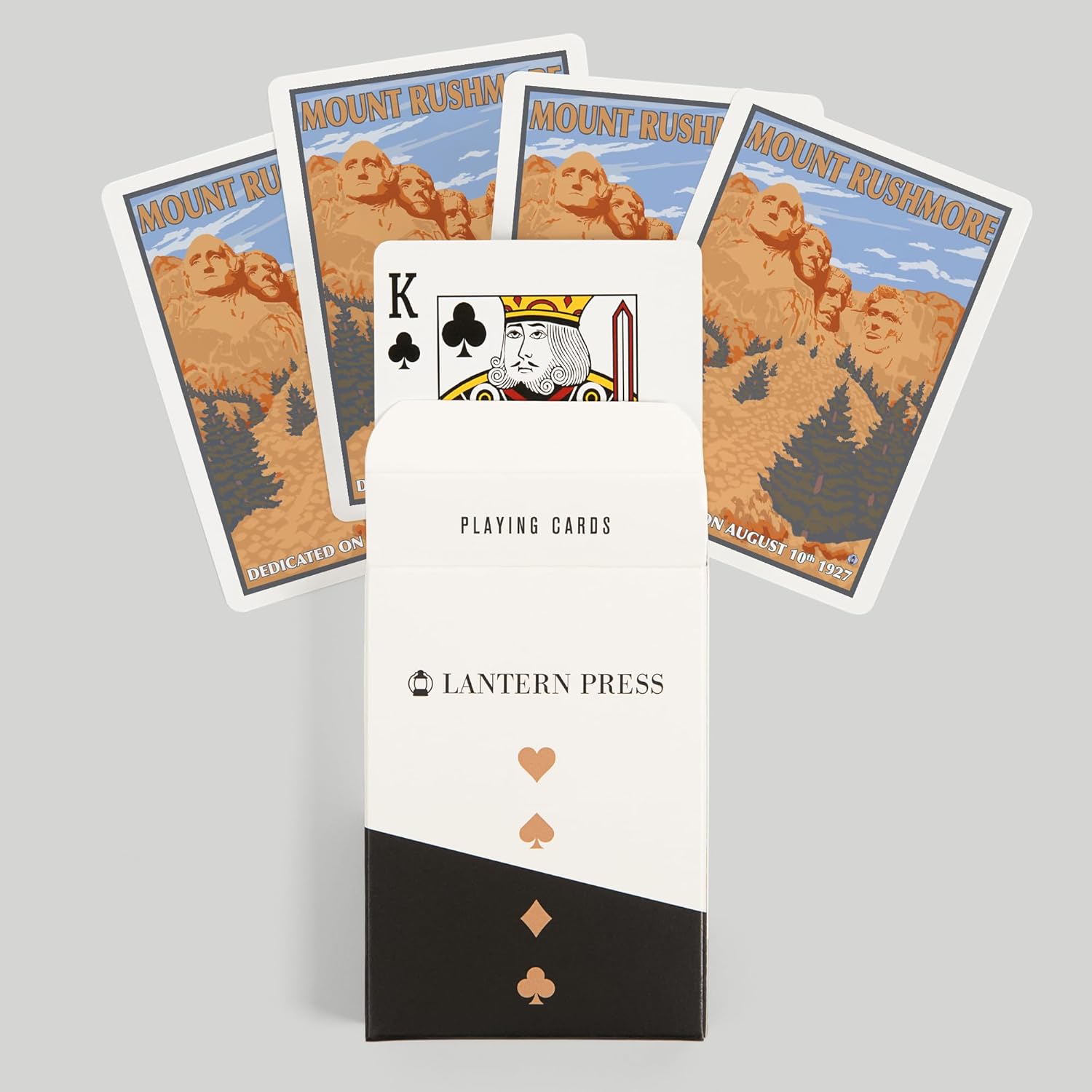 Lantern Press Mt Rushmore National Memorial, South Dakota, 52 Playing Cards for Adults, Poker Size Card Deck