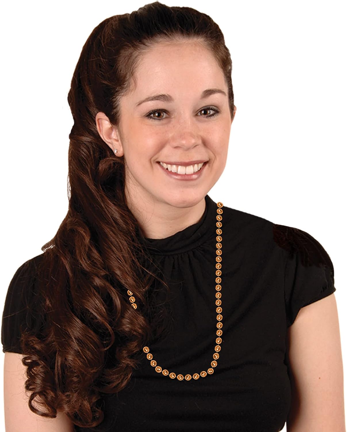 Beistle Round Plastic Party Bead Necklaces, 33" image 2