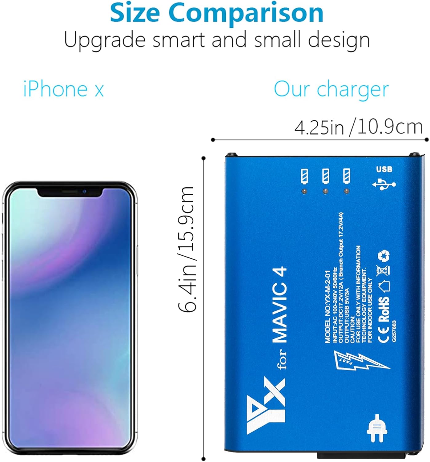 Hanatora Parallel Fast Charger for DJI Mavic 4 Pro Battery,Rapid Quick Multi Charging Hub Drone Accessories - Image 5