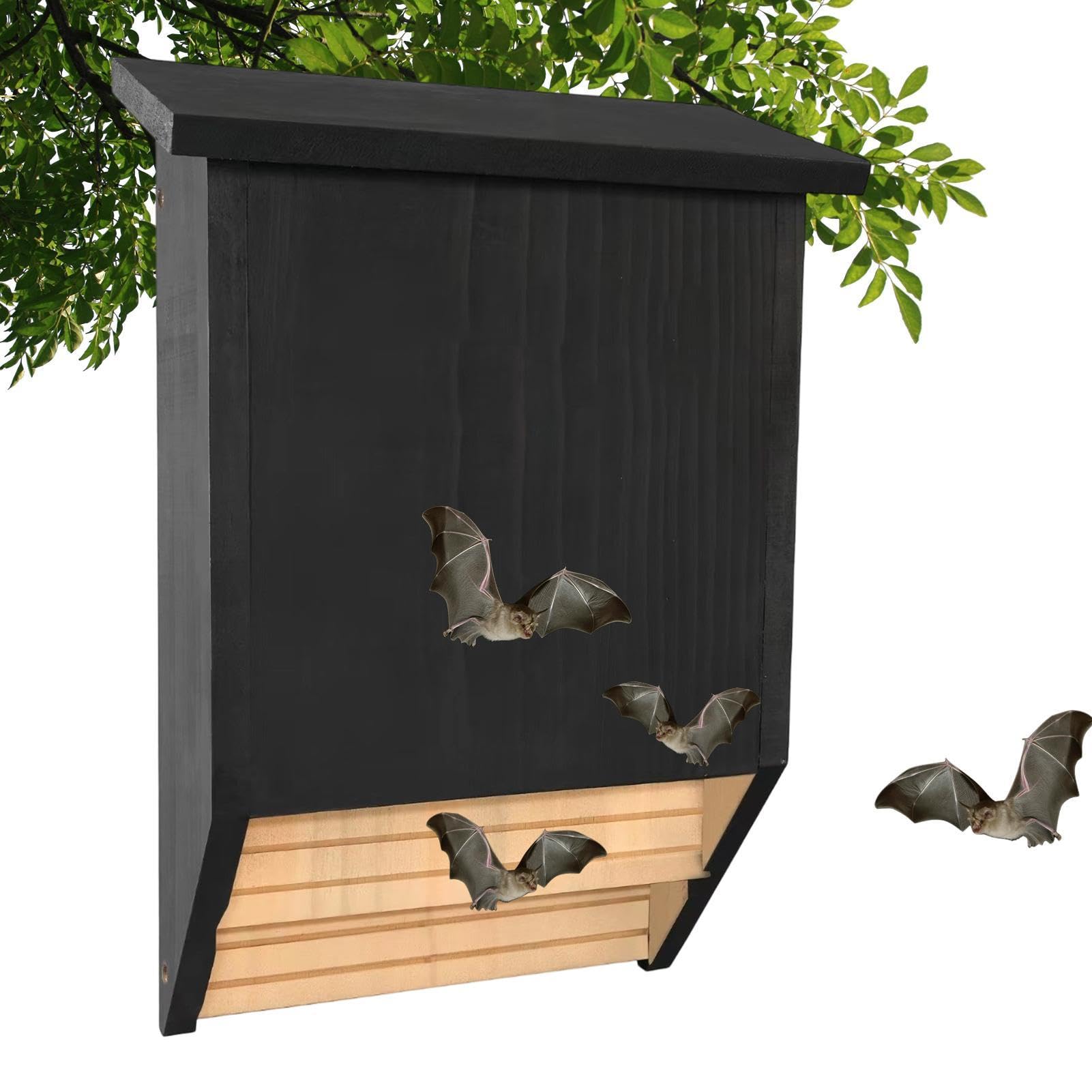 Domek dla nietoperzy Drewniane schronienie do odpoczynku | Schronienie, domek dla nietoperzy Do przydomowego ogrodu, podwórka, gospodarstwa rolnego, patio, na zewnątrz, sadu i