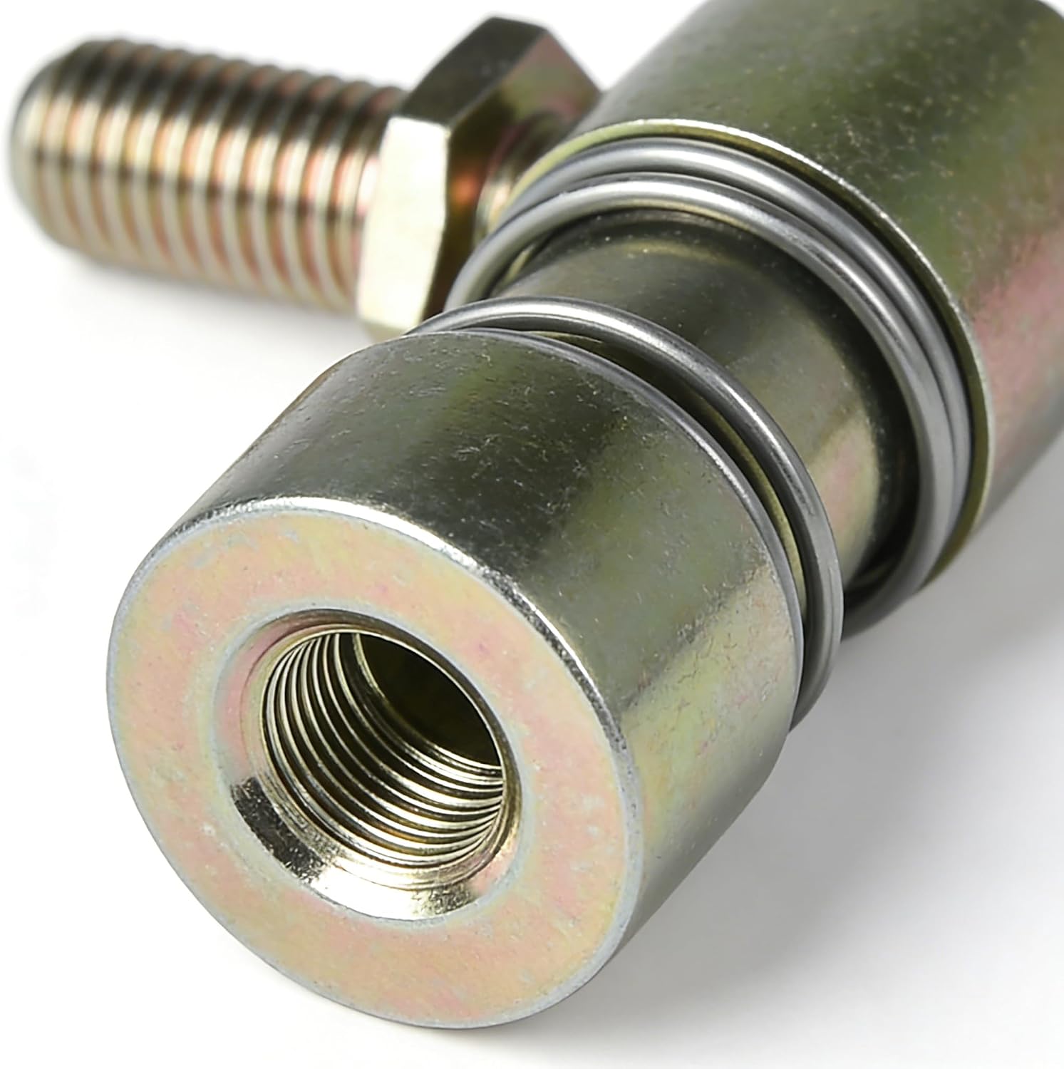 Quick Release Throttle Ball Joint, 2-Pack, 1/4-28 Female Thread, Steel Carburetor Linkage with Spring, Washers and Lock Nut (2PackThrottleDisconnect)