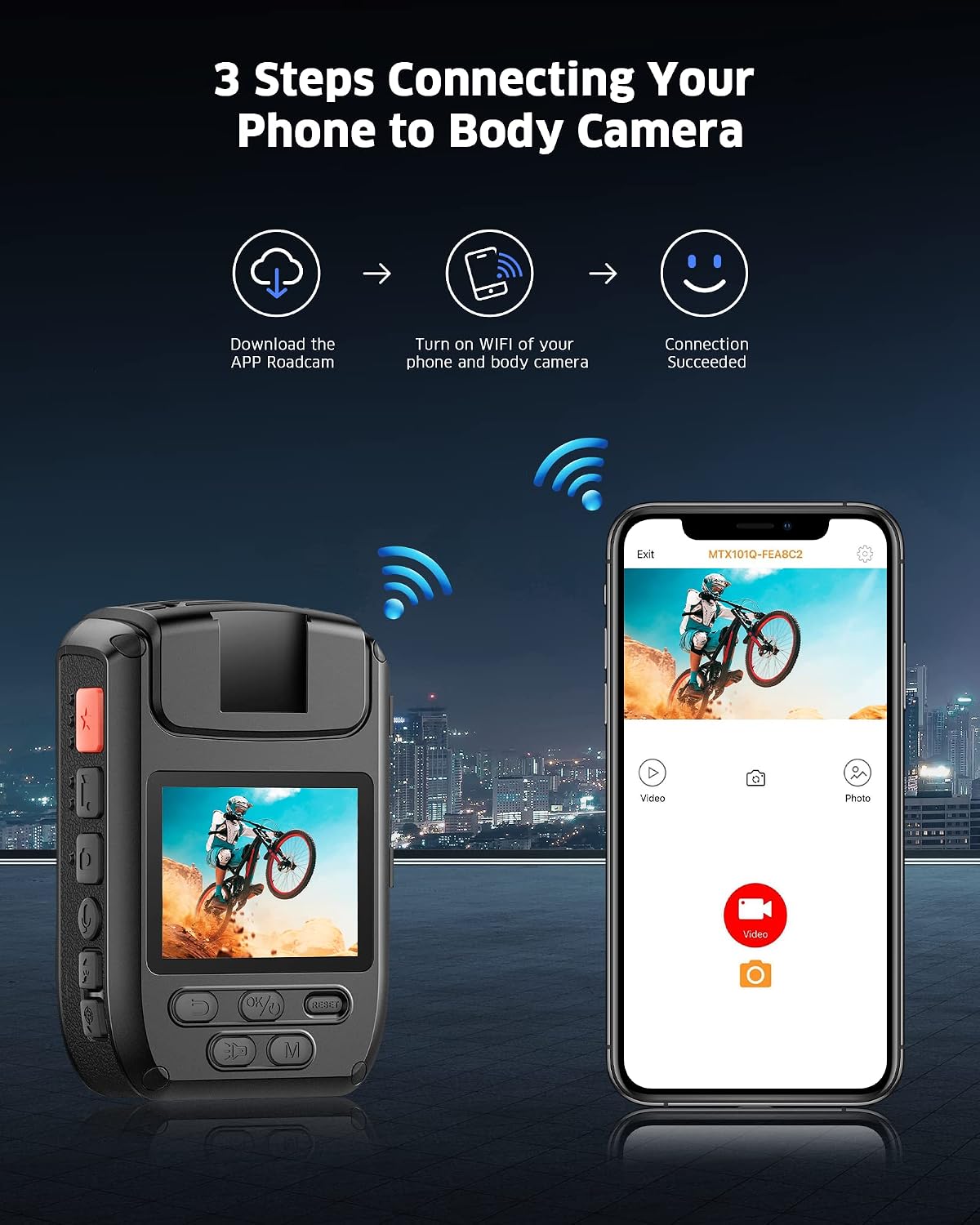 CAMWORLD 4K 40MP Body Camera User Manual