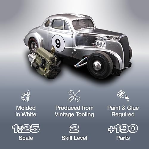 Miniatura 2 de AMT 1937 Chevy Coupe Salero 125 Escala Kit de Modelo