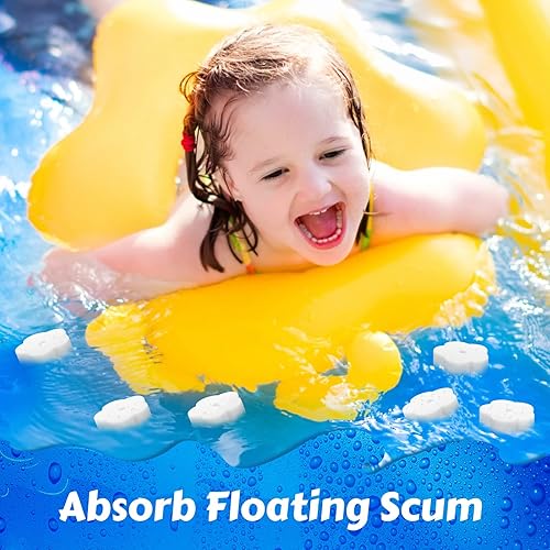 Miniatura 7 de Patelai Esponjas de limpieza para bañera de hidromasaje, 40 esponjas de limpieza para bañera de hidromasaje, absorción de aceite, espuma de limpieza