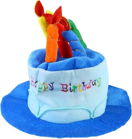 Toyvian Cappello di Torta di Compleanno di Felpa Cappello di Torta di  Compleanno Accessorio di Travestimenti per Adulti Festa di Compleanno (Blu)  : Amazon.it: Casa e cucina