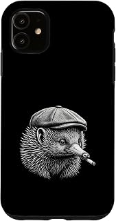 Echidna Smoking Cigarette Mafia Gangster Portrait Case for iPhone 11