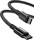 Baseus USB C Kabel, 100W PD 5A QC 4.0 Schnellladung USB C auf USB C, Zinklegierung Typ C Ladekabel für iPhone 15 Pro/14/13/12 MacBook Pro 2020 iPad Air Samsung Galaxy S22 S21 S20, Steam Deck 2m
