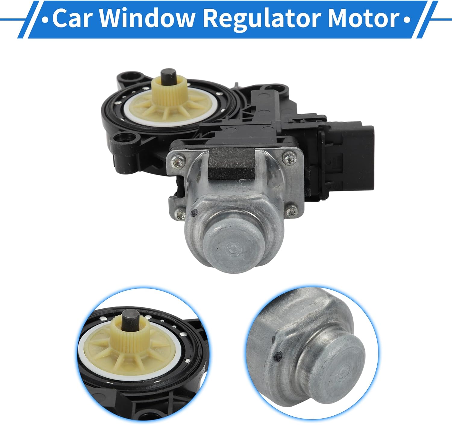 Front Left Power Window Regulator Lift Motor for Hyundai Ioniq 2017-2022 No.82450G2020 6 Pin Car Window Glass Lift Motor