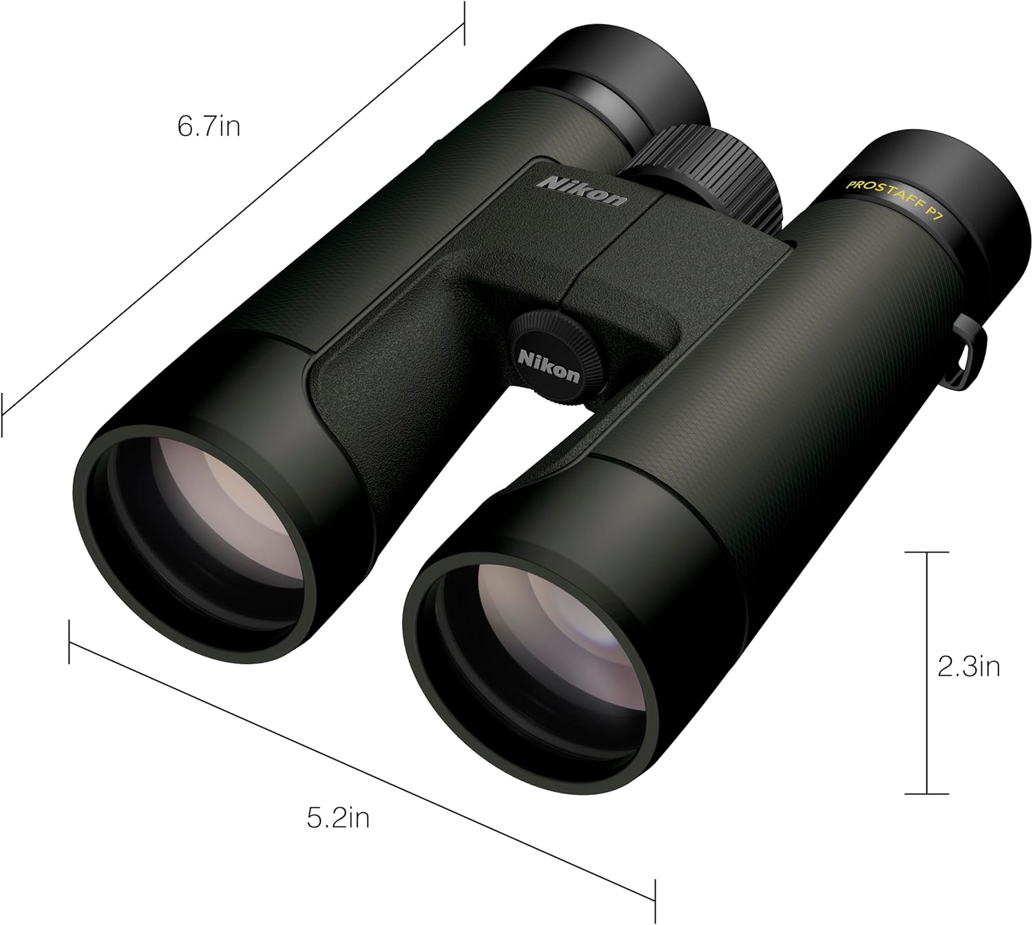 Nikon PROSTAFF P7 10x50 Binocular | High-Magnification Wide FOV Waterproof Fogproof 50mm Binocular with Multilayer-Coated Lenses and Locking Diopter | Wildlife Nature Observation Optic