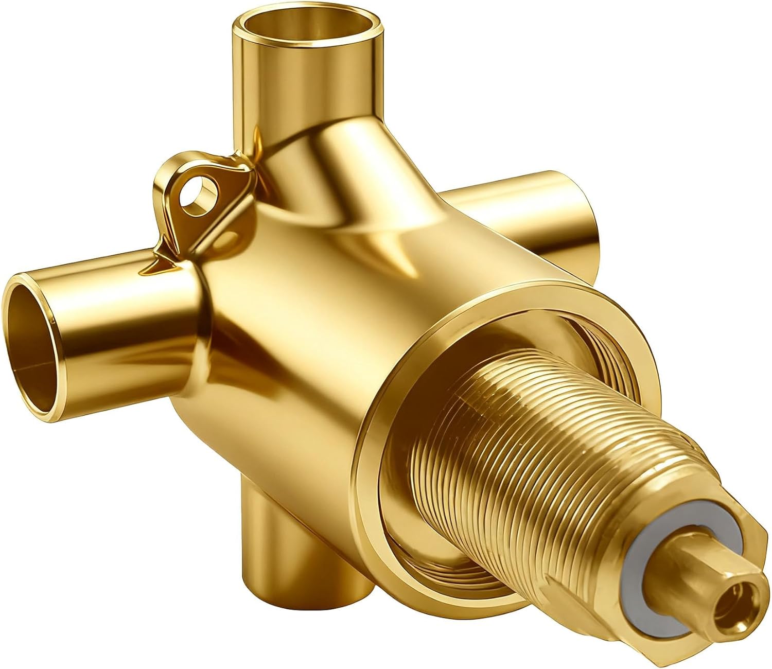 Commercial 3-Way Shower Diverter Valve, Solid Brass Shower Transfer Valve Replacement Part for Moen M-Pact Common Valve System, Standard 1/2 Inch Connection, Model 3360
