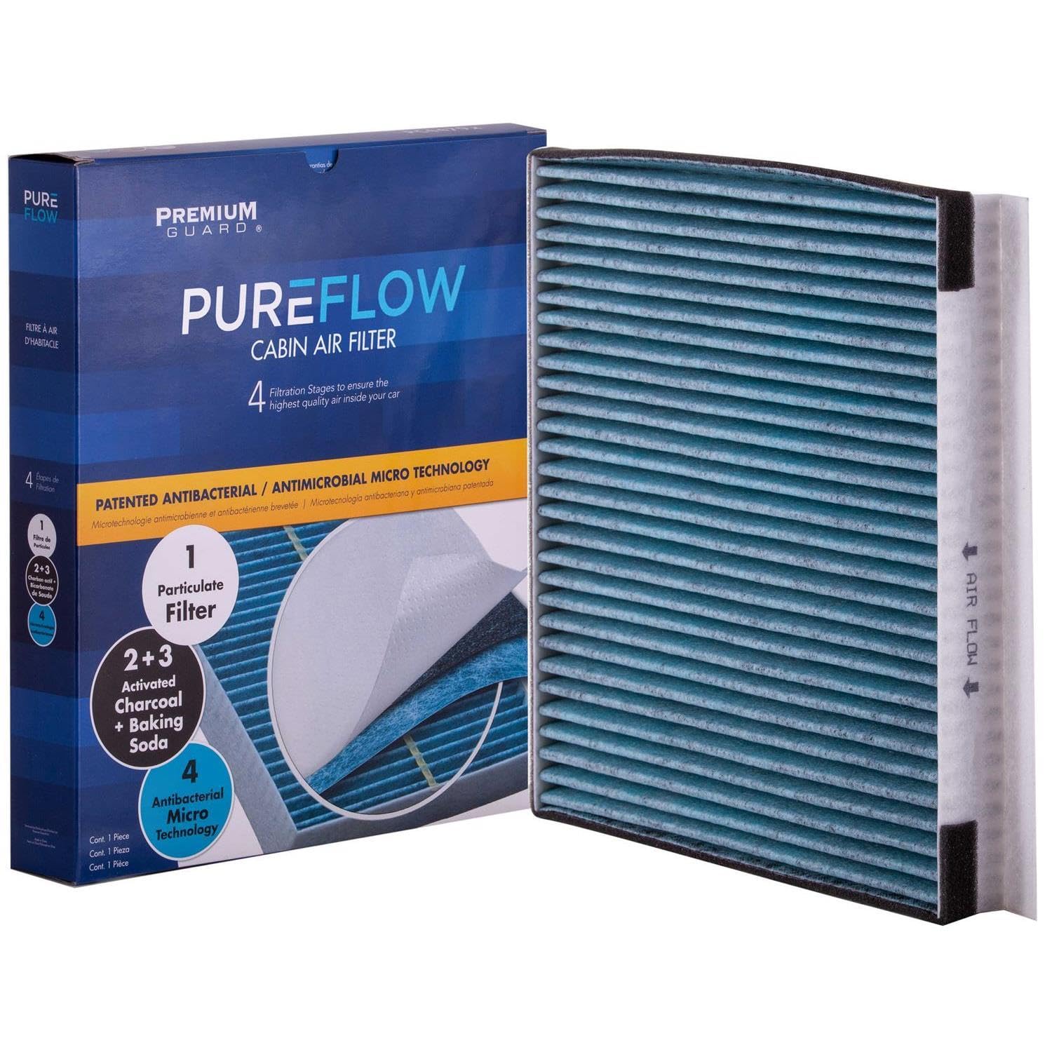 BTkviseQat Pureflow - Filtro de aire de cabina PC6067X, compatible con Santa Fe 2019-20, Hyundai Genesis 2009-16, Equus 2011-16, Kia Telluride 2020, Stinger 2018-20, Genesis G80 2017-20, 2019-20 0 G70