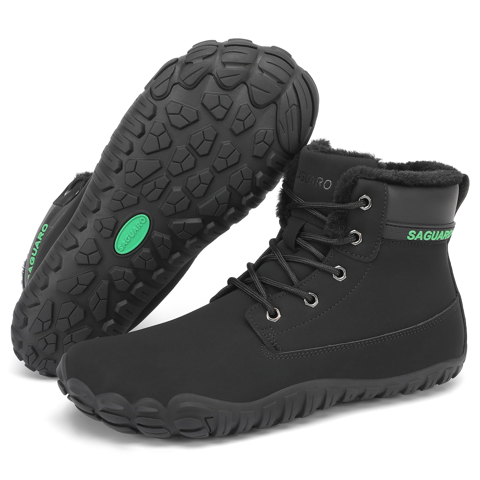 SAGUARO Zapatillas Barefoot Invierno Hombre Botas de Nieve Lígeras Impermeables con Forradas Caliente, Gr.36-48
