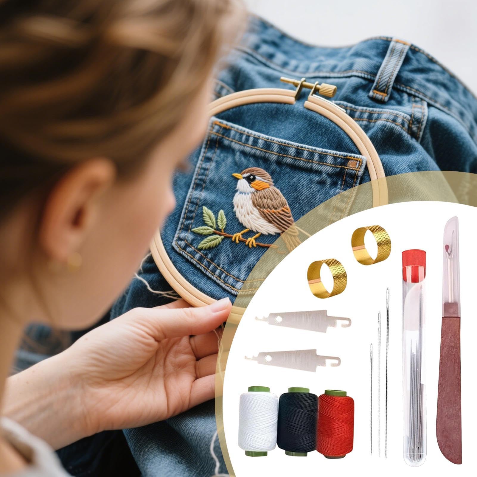 Nähzubehör Set 37-teiliges Stickwerkzeug Nähzubehör