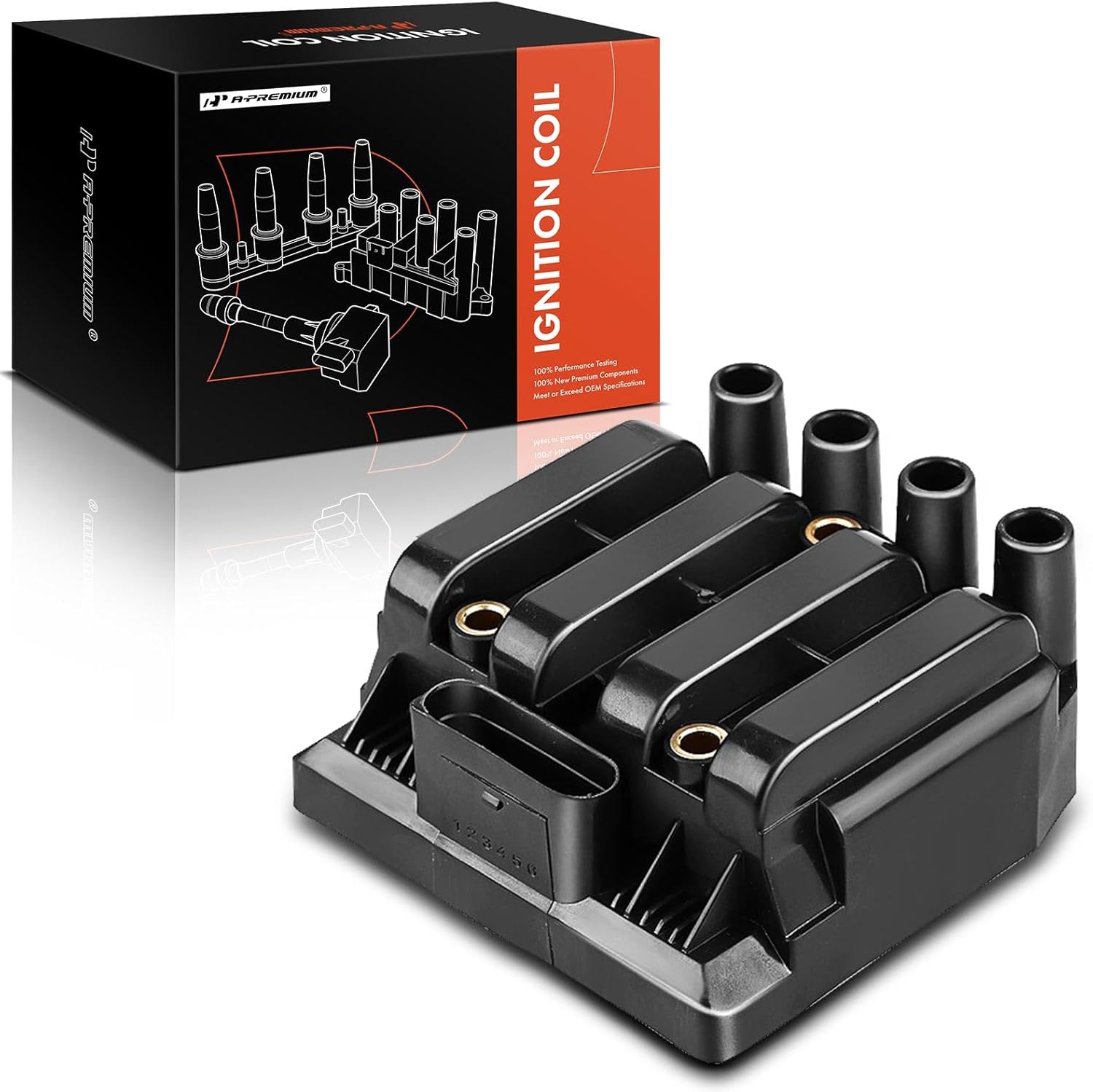 APremium Engine Ignition Coil Pack Compatible with Volkswagen Jetta