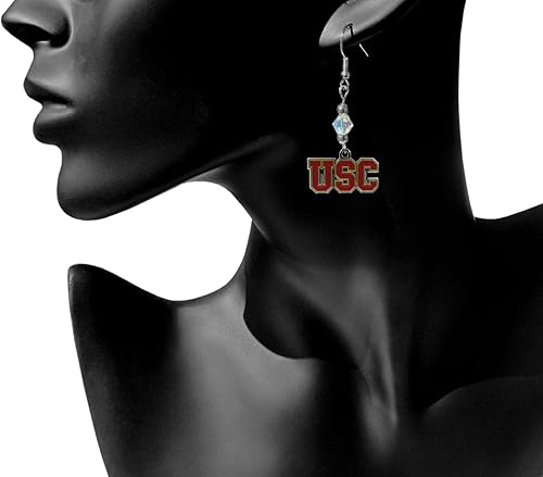 Miniatura 78 de Siskiyou Pendientes colgantes de cristal de la NCAA Sports