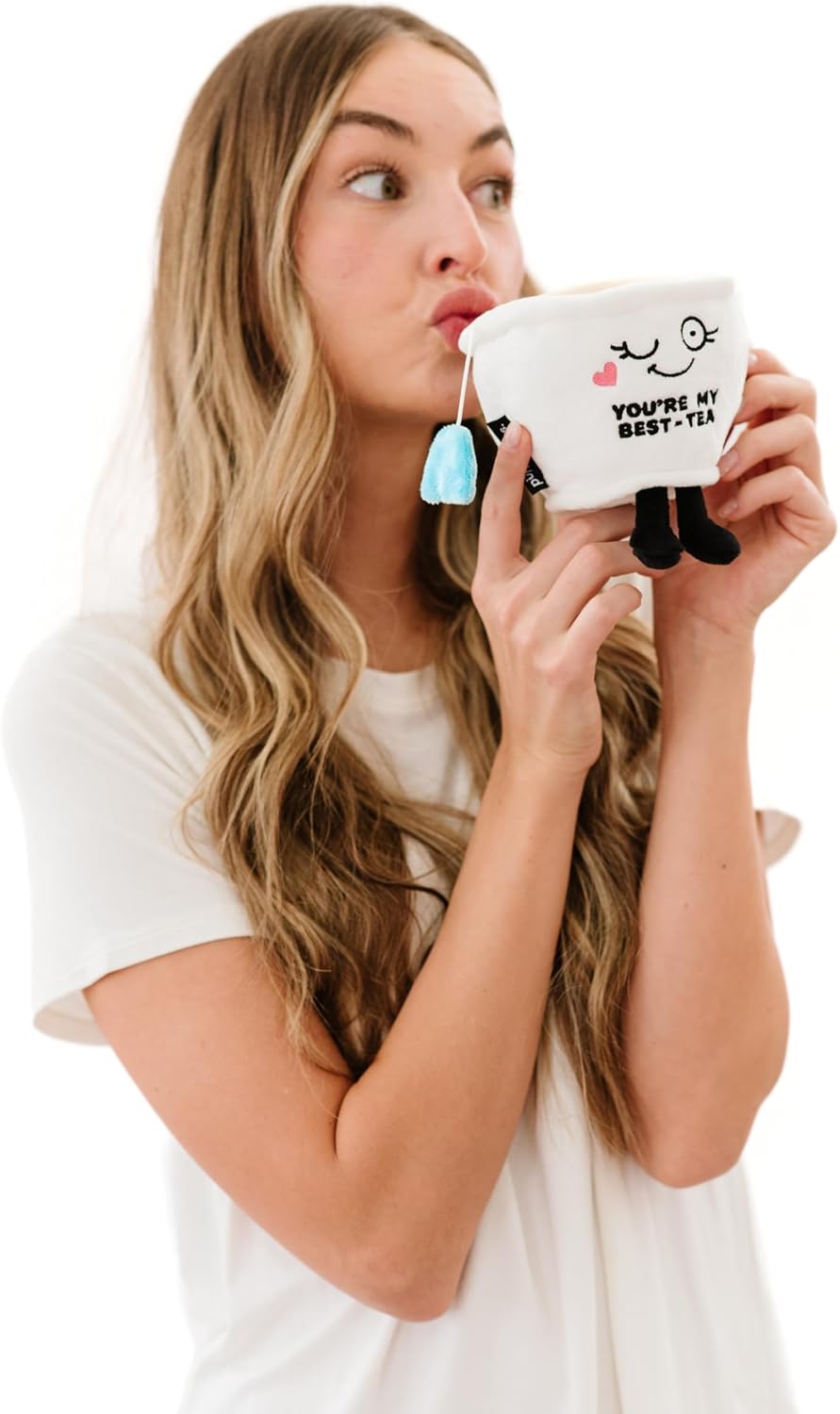 Punchkins Tea Cup Plushie - You're My Best-Tea Punny Teacup Plush, Gift for Best Friend, Food Plush Toy for Gifting image 4