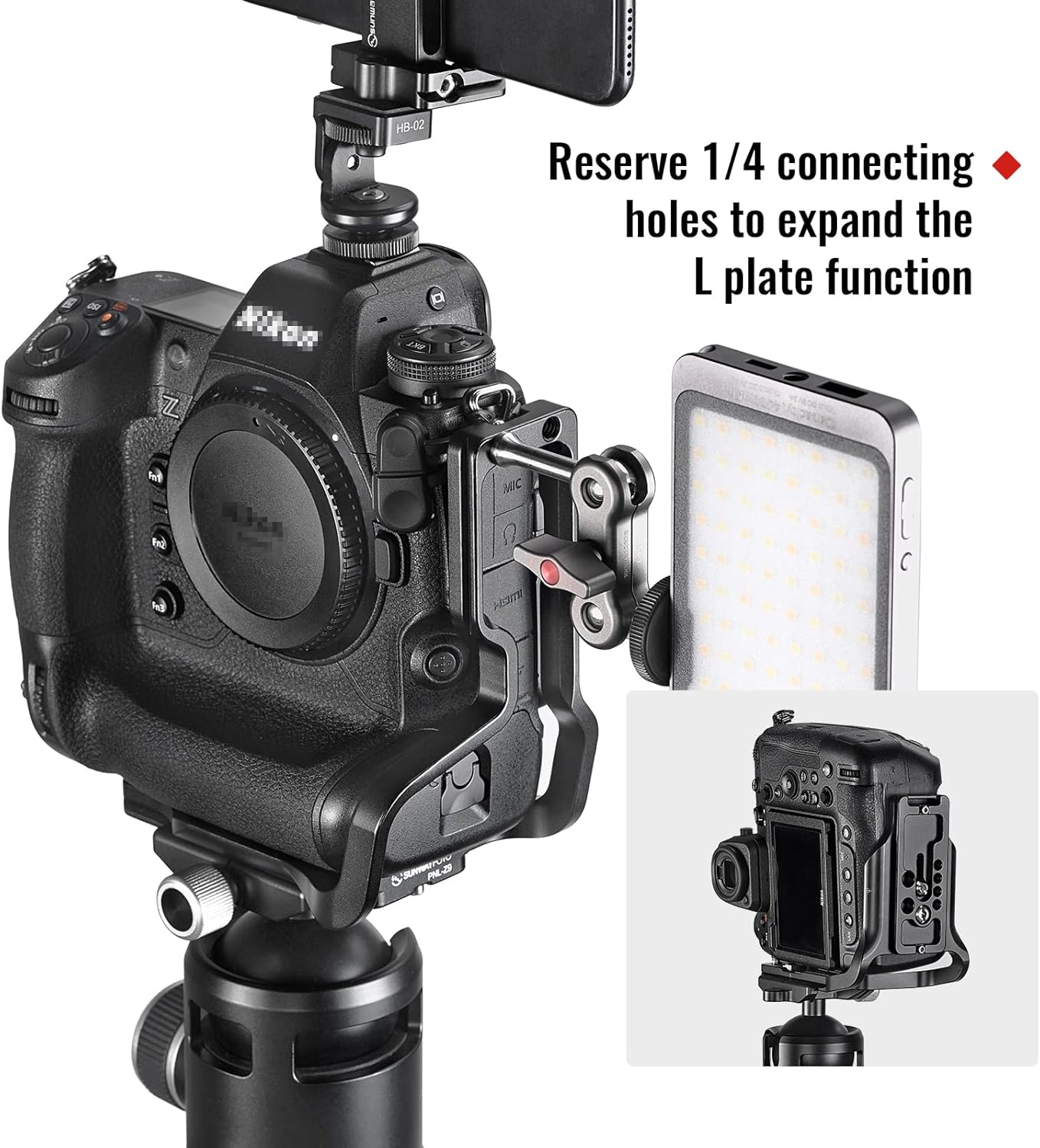 L-Bracket for Z9 DSLR Arca Swiss Quick Release Plate, 2540 - Image 7
