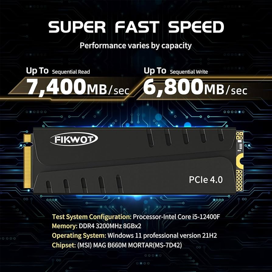 SSD NVMe 4TB FN970 FIKWOT DRAM搭載 Amazon.com: Fikwot FN970 4TB M.2 2280 PCIe Gen4 x4 NVMe 1.4