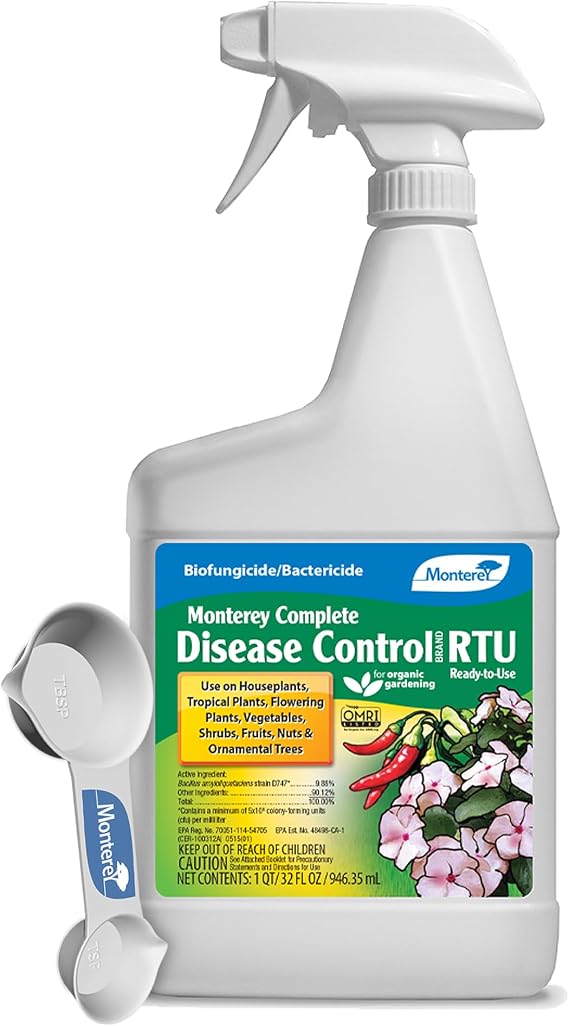 Monterey Complete Disease Control Spray Bundled with Garden Measure Spoon - Disease Control Fungicide - 32 oz RTU