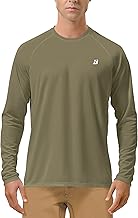 Roadbox Mens UPF 50+ UV Sun Protection Shirts Outdoor Long Sleeve SPF Rash Guard for Fishing Hiking Swimming Running