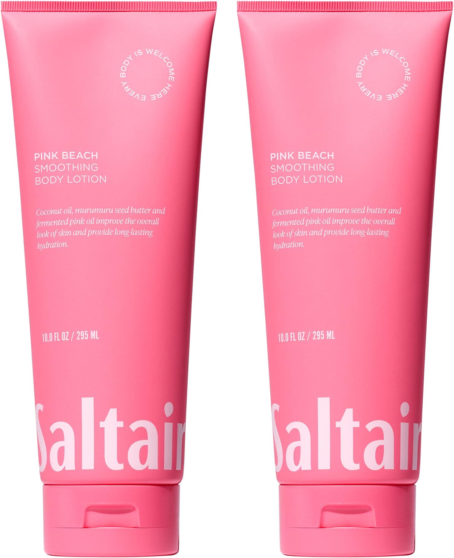 Saltair Body Lotion - 2 Pack Moisturizing Lotion For Dry Skin. Pink Beach Scented Hydrating Body Cream with Nourishing Moisturizer Formula. Skin Care for Women and Men. 2x 10oz Tubes