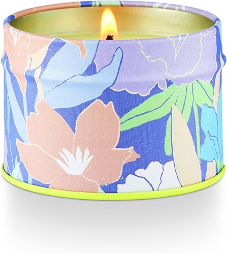 Miniatura 10 de Illume Go Be Lovely - Vela de lata de flor pequeña de fruta de pimienta rosa, 2 pulgadas de largo x 1 pulgada de ancho x 1 pulgada de alto