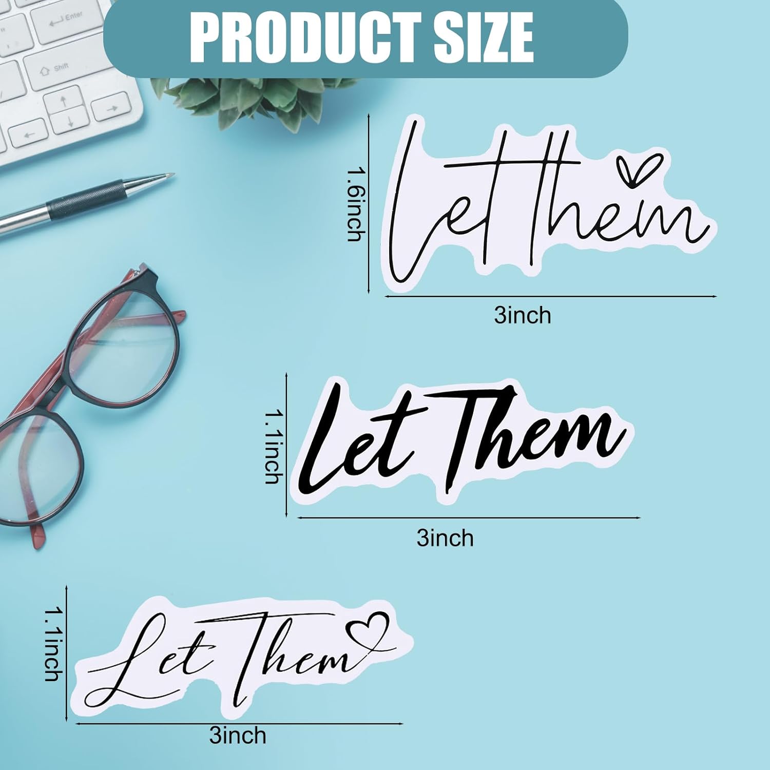 30 Pcs Let Them Sticker Funny Quote Sarcastic Decals Waterproof Vinyl Sticker for Car Books Laptops Phone Water Bottles Tumbler Cup - Image 2