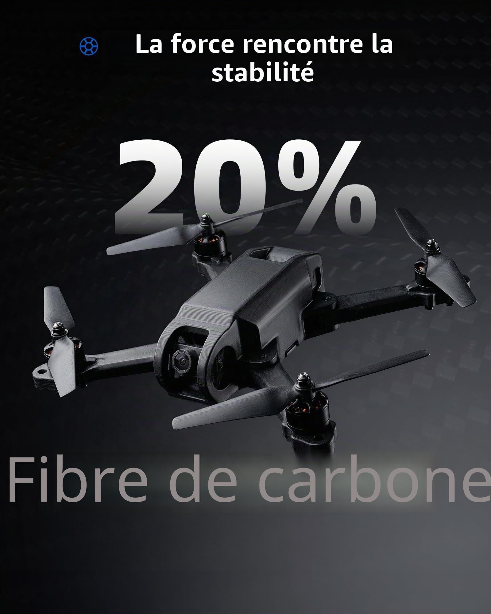 Inslogic Préchauffé PA6-CF Fibre de Carbone Nylon Filament 1.75mm, Noir PA6-CF 20% fibre de carbone, Haute Résistance Filament d'Impression 3D pour Outils Industriels, 1kg