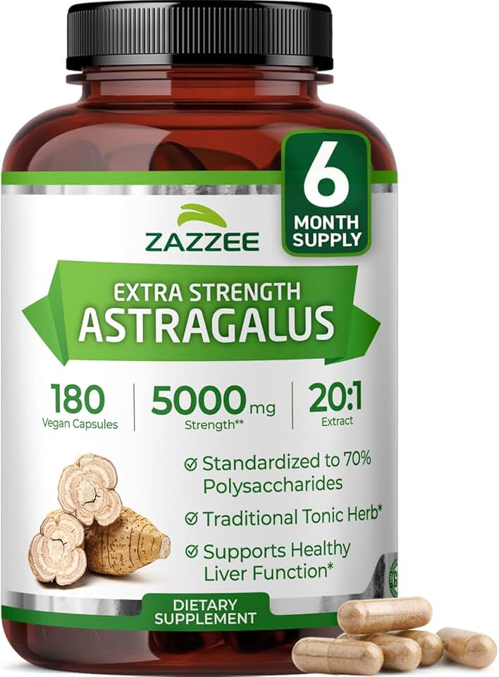 Zazzee Extra Strength Astragalus Root Extract