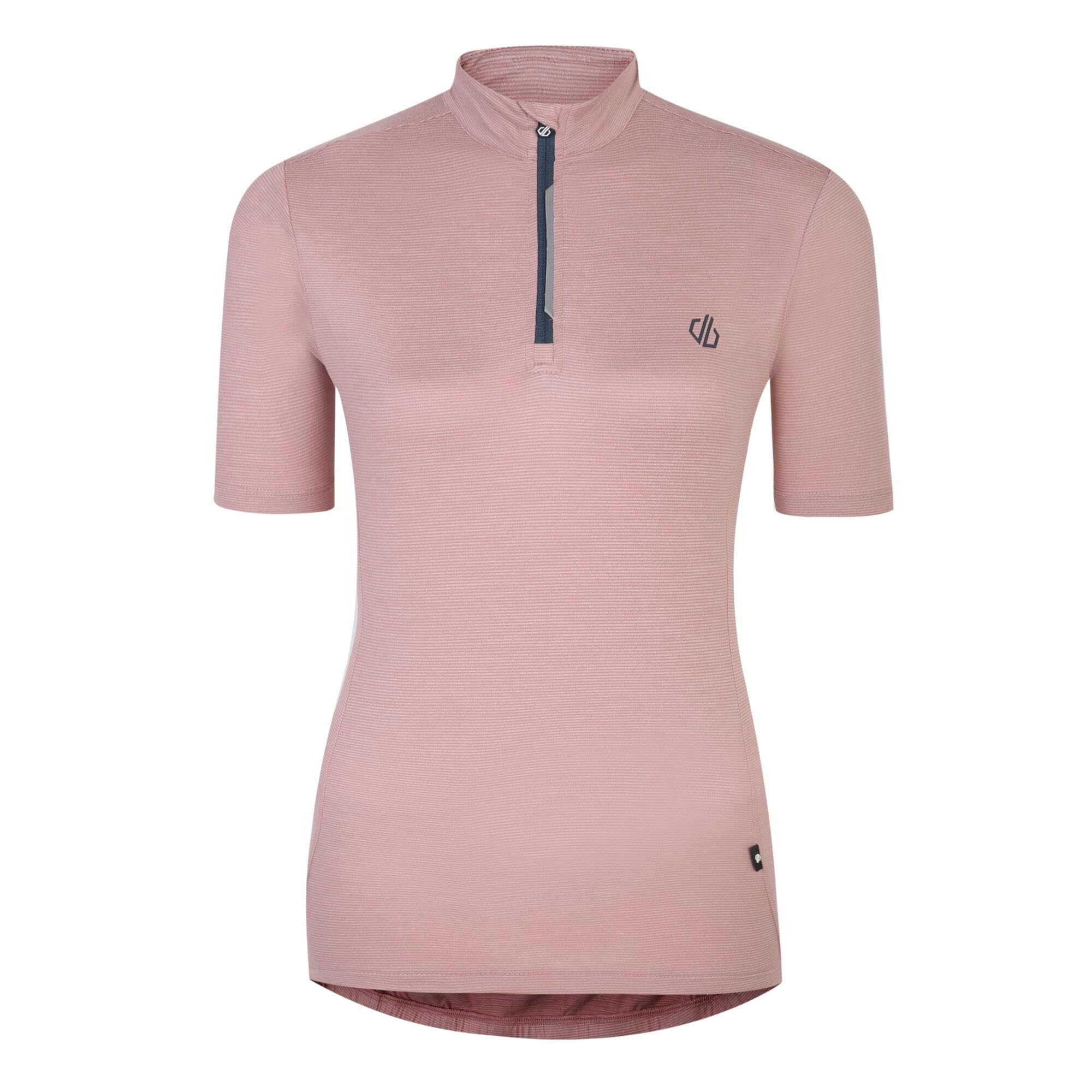 Dare 2b Womens Pedal Through It Reflective Cycling Jersey with Sweat Wick Odour Control Technology, 3 Pockets in Back - Perfect Activewear for Working Out, Gym & Yoga