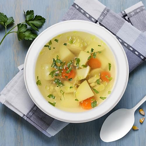 Miniatura 5 de Cuencos de bagazo blanco desechables y ecológicos, hechos de fibras naturales de caña de azúcar, 12 onzas, 100 % compostables, resistentes al agua,