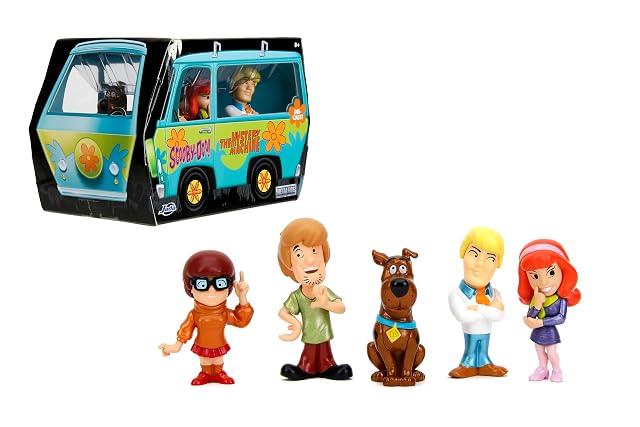 Jada Toys - MetalFigs 2.5" Scooby-Doo! 5-Pack - Shaggy, Scooby, Daphne, Velma, Fred - Die-Cast Figures