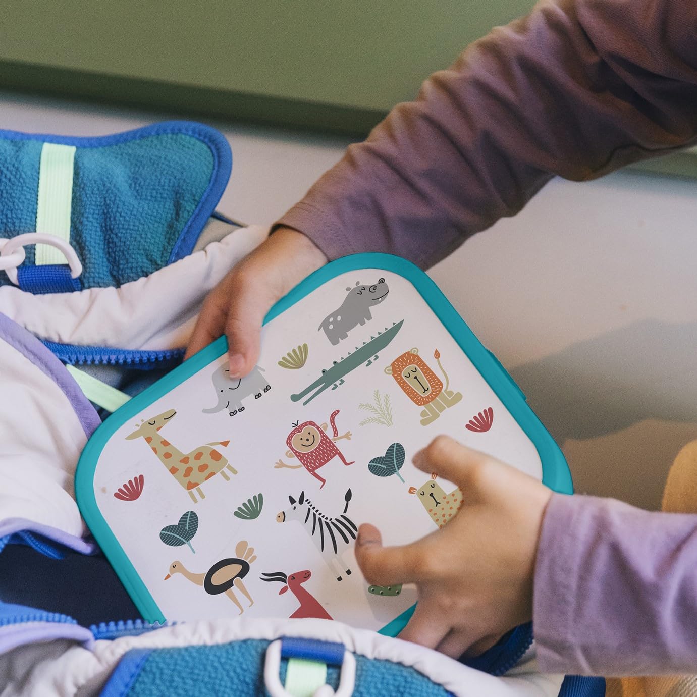 Mepal Duże Pudełko na Lunch Campus, Pudełko Bento, Zawiera 2 Wyjmowane Pudełka Bento i Widelec, Pudełka Bento Nadają się do Użytku w Kuchence Mikrofalowej, 2X 200 i 1250 ml, Cool Pink