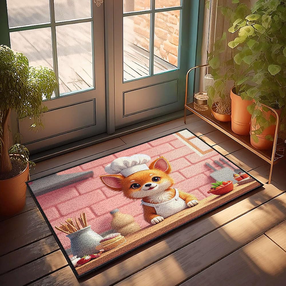 Tapis de porte d'automne 65x90 cm antidérapant et absorbant pour chambre