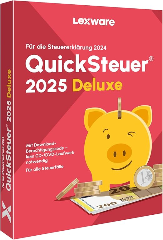 QuickSteuer Deluxe 2025 (für Steuerjahr 2024), Minibox, Private und