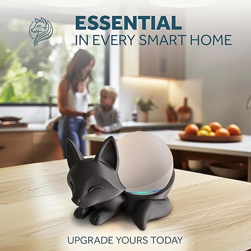 Miniatura 7 de Sleeping Fox Stand – 3D Printed Echo Dot Stand & Alexa Stand, Decorative Smart Speaker Alexa Holder in Eco-Friendly PLA, Anti-Slip Base, Compatible