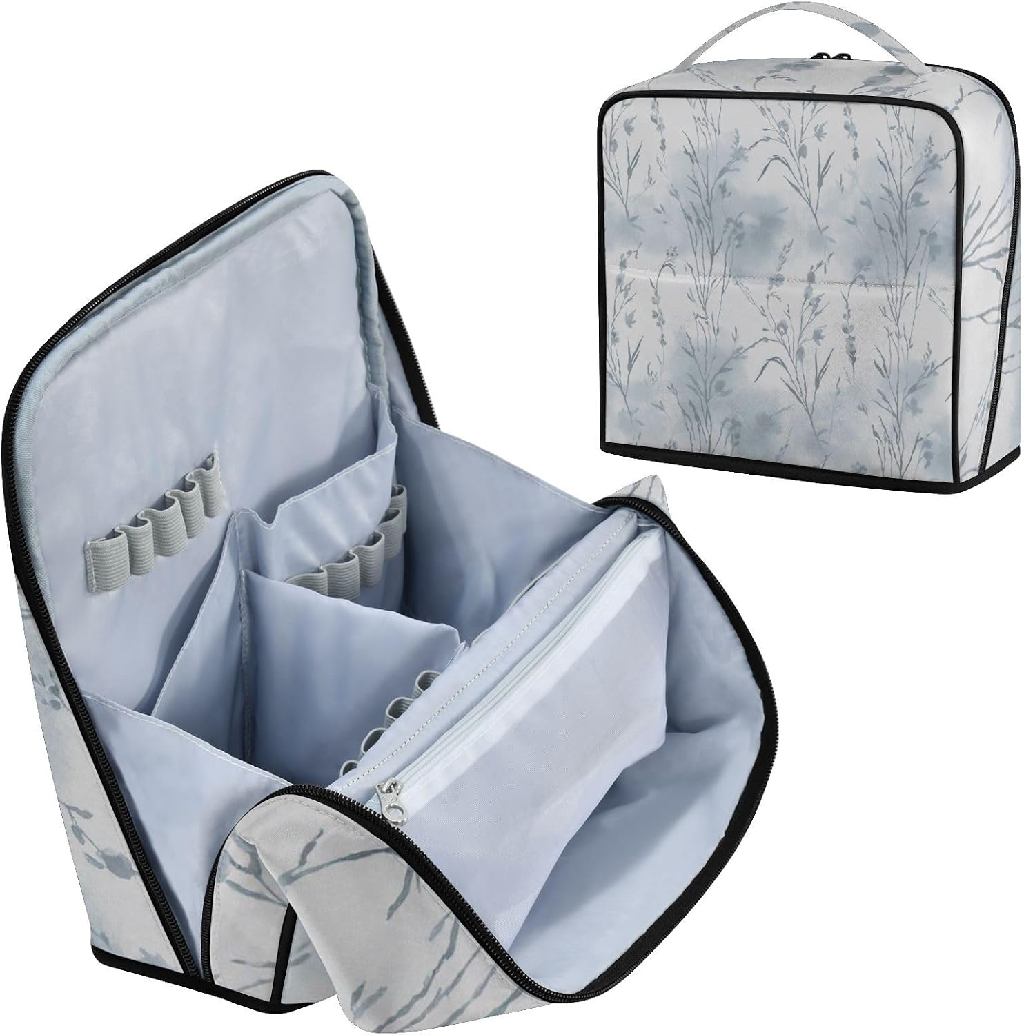 Wispy Wildflowers Standing Makeup Bag
